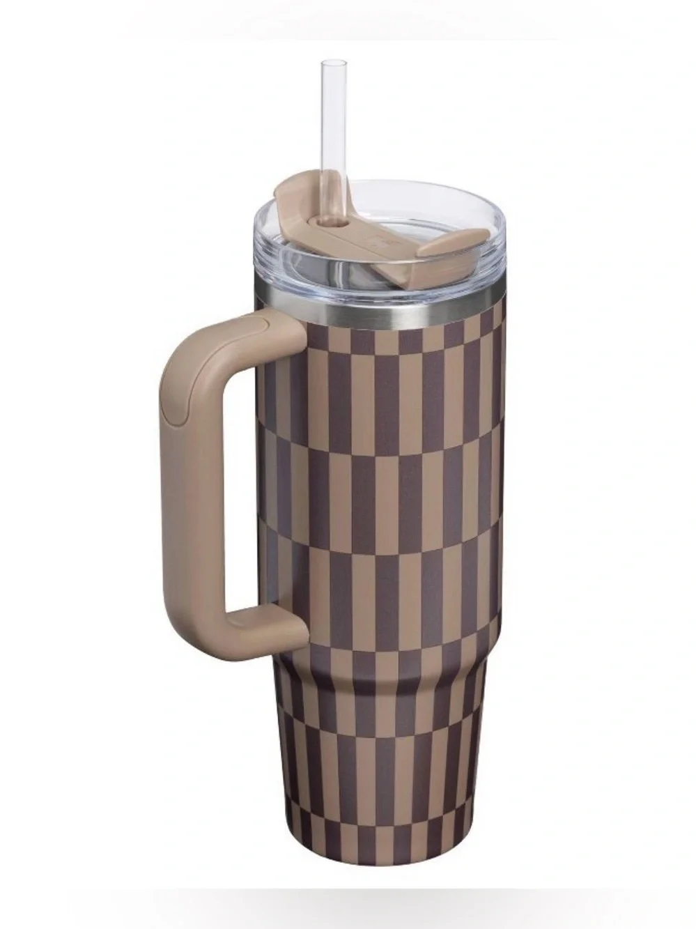 Stanley Brown Smokey Taupe Tile 30 oz Tumbler 30oz Water Bottle - Picture 2 of 4